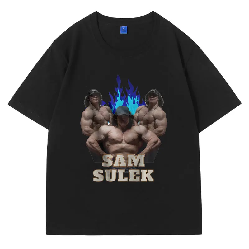 

Sam Sulek Pump Cover Gift for Bodybuilder Funny Meme T Shirts Men Women's Fashion Casual Tshirt Retro Harajuku Oversized Tees