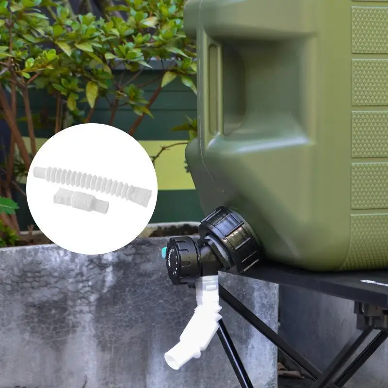 Équipement de stockage d'eau de camping en plein air portable, robinet et poignée de transport