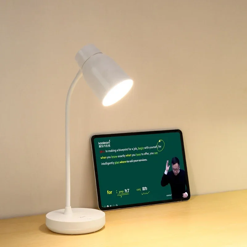 3 Levels Dimmable Touch LED Desk Lamp USB Rechargeable Foldable Eye Protection Table Lamp for Study Bedroom Bedside