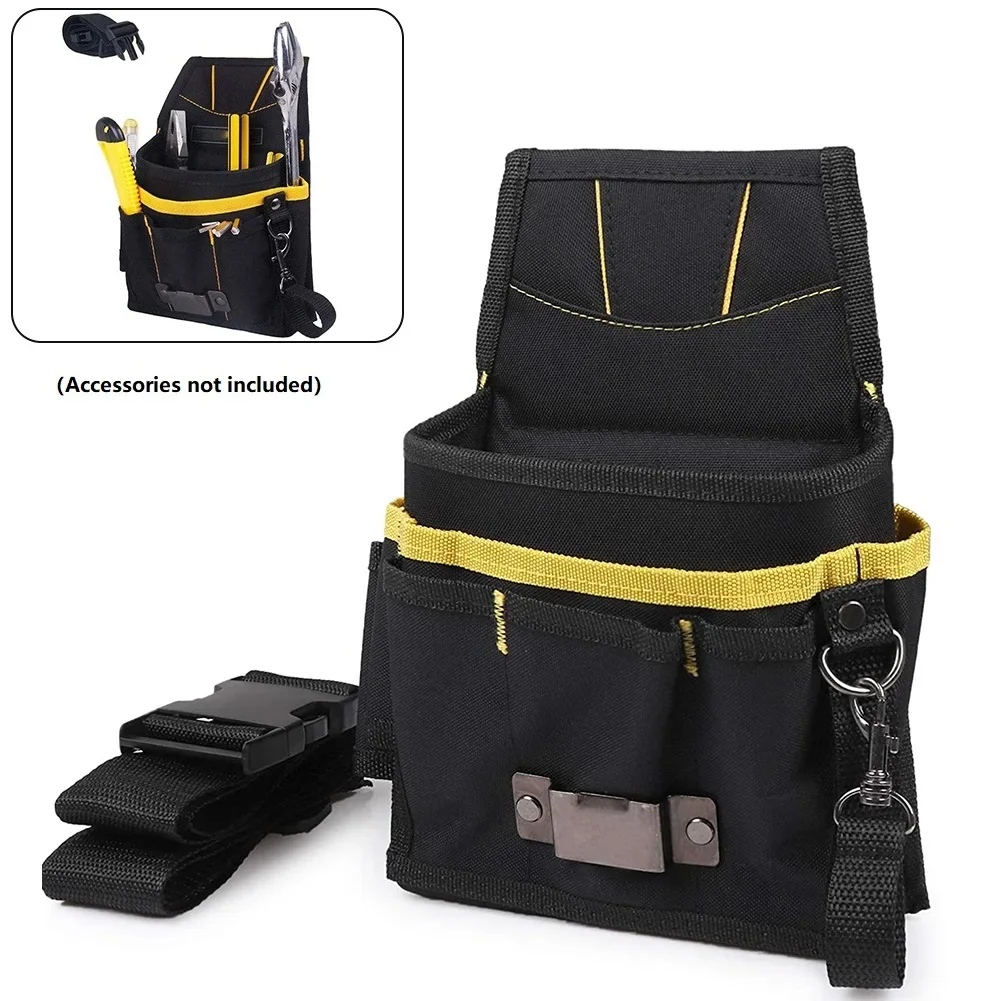 Bolsa de herramientas de tela Oxford 600D para electricista, bolsa de bolsillo para la cintura, soporte para Kit de utilidad de destornillador de