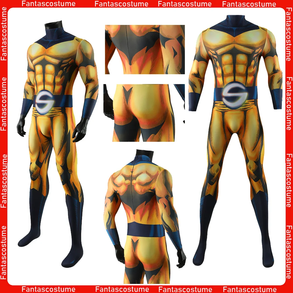 

Movie Fantasia Cosplay Sentry Costume Men Jumpsuit Roleplay Disguise Bodysuit Outfits Halloween Carnival Dress Up Party Suit