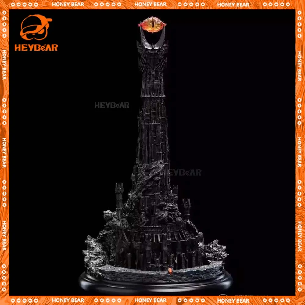 The Lord Of The Rings Figure Barad Dur The Dark Tower Sauron Action Figures Statue Model Collection Desk Decor Toy Birthday Gift