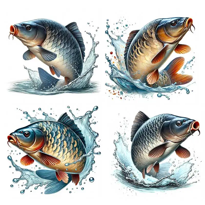 Stunning Carp Fish Wall Sticker Bathroom Toilet Decor Living Room Cabinet Refrigerator Home Decoration Decals Stickers S539