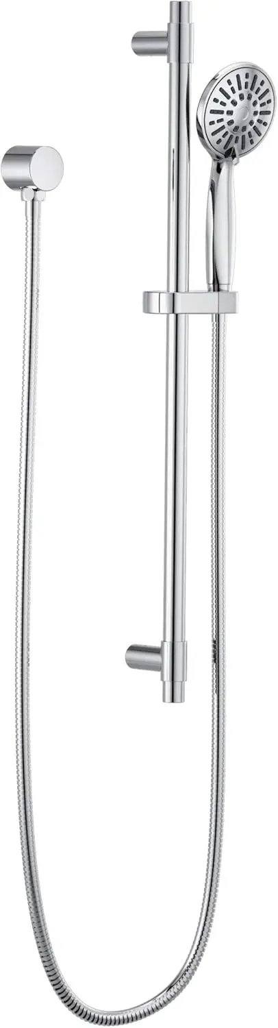 

Хромированная ручная насадка для душа с выдвижной планкой, 4 режима распыления, удобная в очистке конструкция для мощного душа