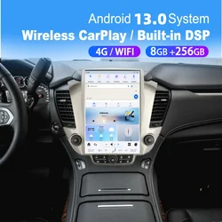 14.4 Inch Vertical 2K Screen For GMC Yukon / Chevroler Tahoe Suburban 2014~2020 Car Android Radio Head Unit Multimedia Carplay