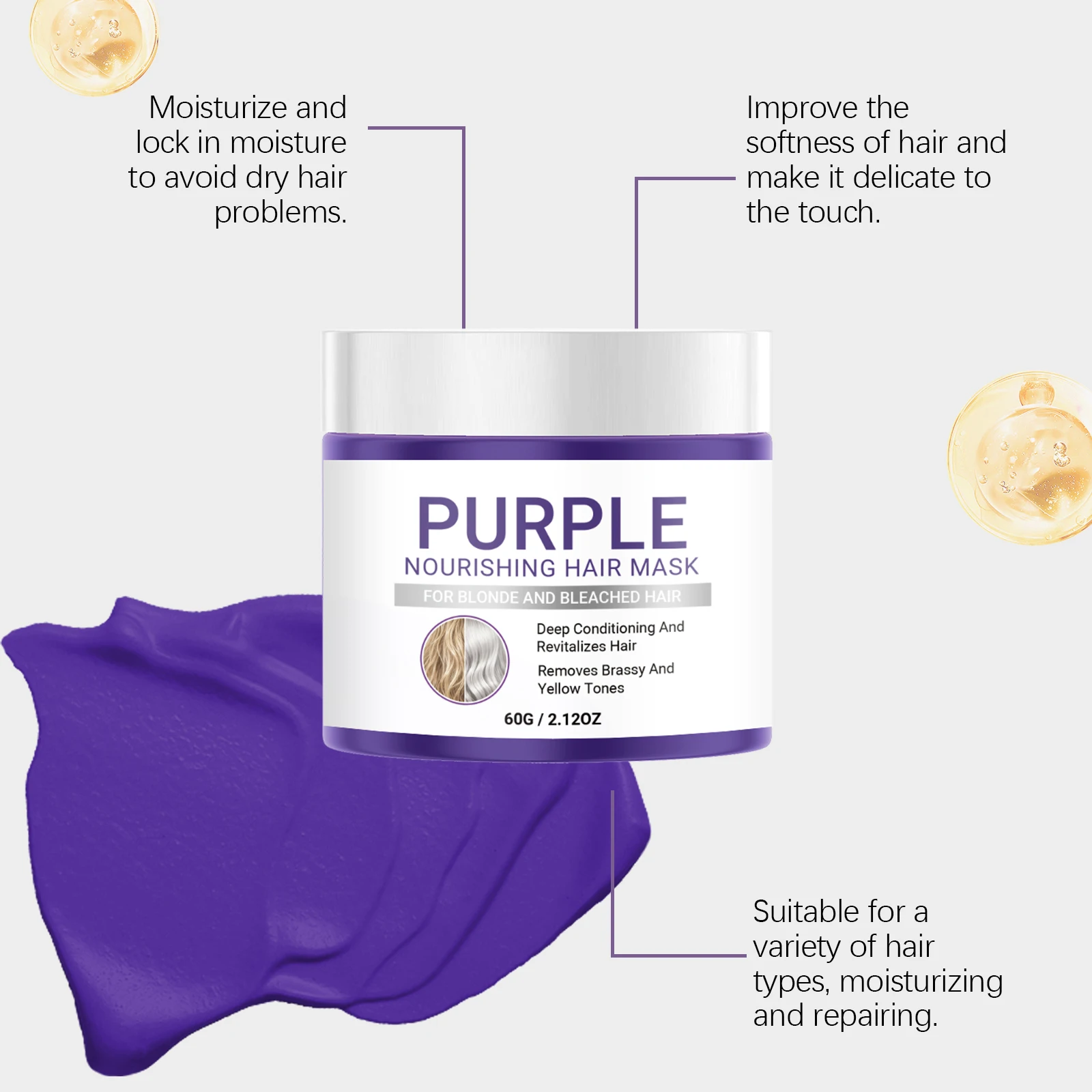 Masque capillaire violet pour  - Deep Conditioner Mask avis et prix