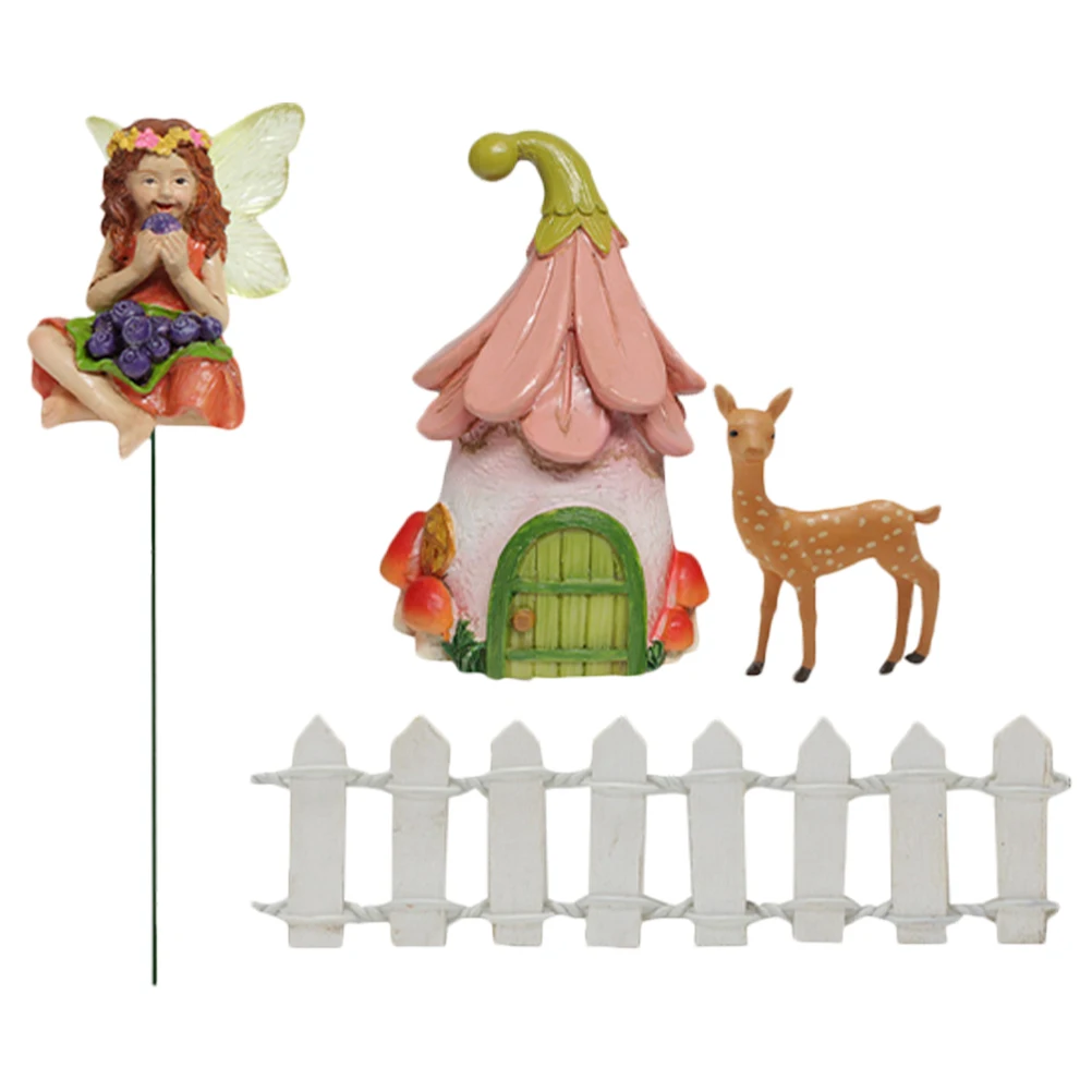 

1Set Resin Elf Decor Resin Ornament Living Room Office Desktop Decoration Festive Charm Special Day Gift Stable Placement