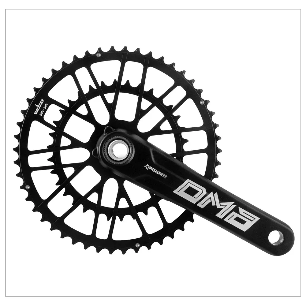 

WUZEI road bicycle chain wheel 3 bolt straight installation 2x8 9 10 11 12 speed bicycle double chain wheel aluminum alloy