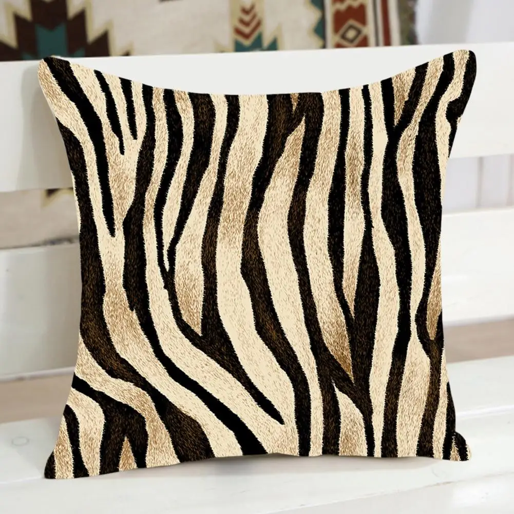 Funda de almohada decorativa suave con cremallera oculta, fundas de cojín impresas para un mantenimiento fácil, juego de resistencia al desgaste
