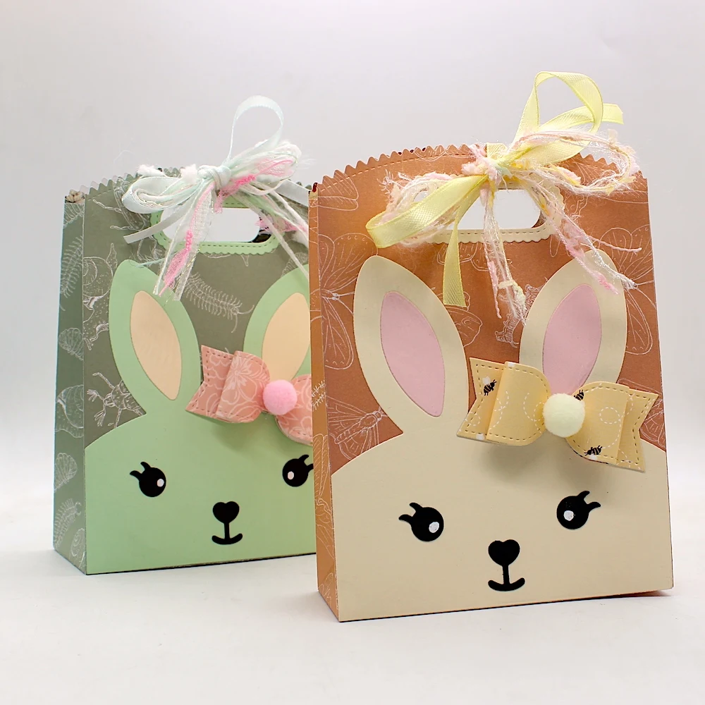 KSCRAFT Easter Gift Bag Metal Cutting Dies Stencils for DIY Scrapbooking Decorative Embossing DIY Paper Cards