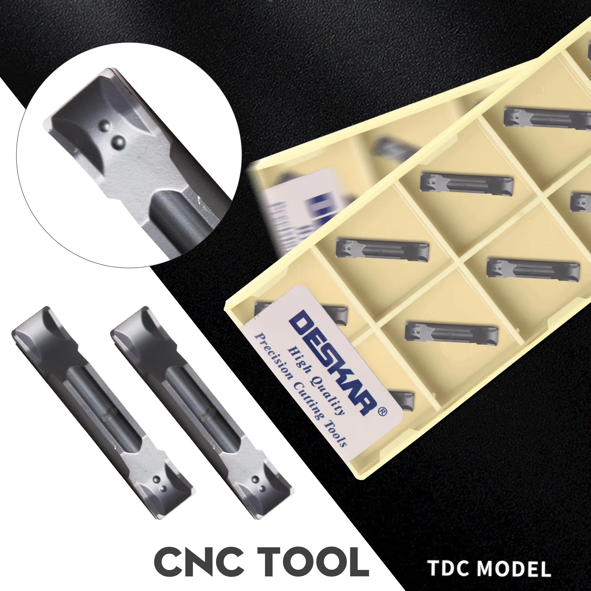 

TDC200 LF6018 LF6018 LF6018 TDC300 LF6018 TDC400 LF6018 Slotted Insert CNC Lathe Grooving Inserts For Processing Stainless Steel