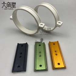 110mm Inner Diameter Pvc Hoop With 107mm Metal Dovetail Mount Plate For Diy Refracting / Reflecting Astronomical Telescope