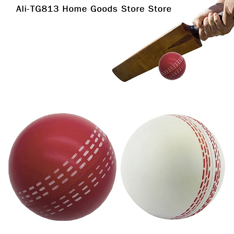 

[TG813]6.3CM Bounce Durable Playing Training Practice Attractive Traditional Seams All Age Players Cricket Ball Funny Soft PU