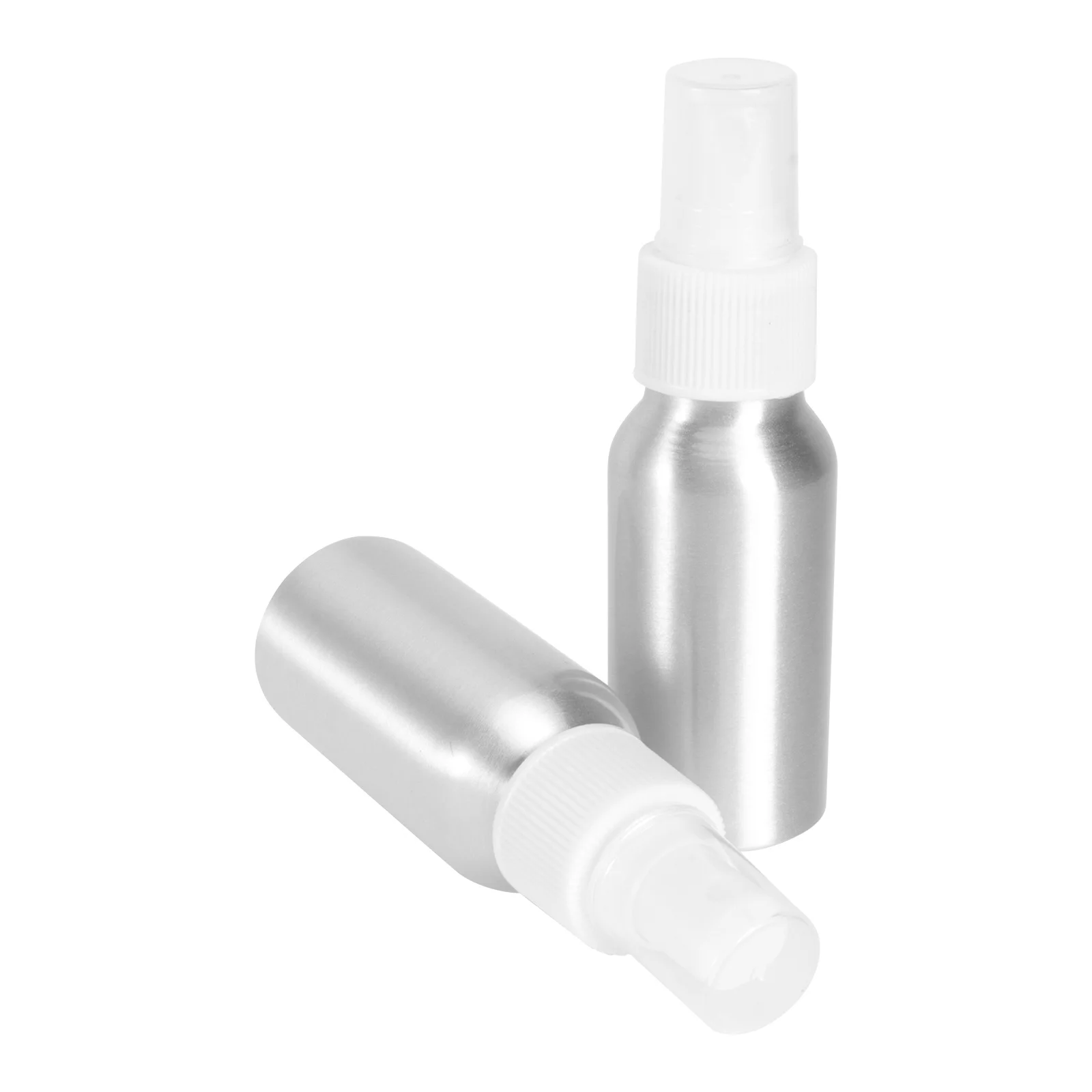 5Pcs Aluminum Spray Bottle 50ml Portable Refillable Travel Containers Compact Fine Mist Spray Empty Perfume Sprayer