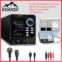RS-232 Port DC Lab Programmable Adjustable Power Supply 30V 10A 60V 5A 120V 3A Voltage Regulator Memory Function Data Storage