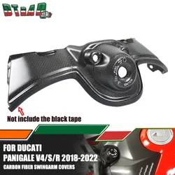 For Ducati Panigale V4 V4S V4R 2018-2023 2024 Real Carbon Fiber Key Ignition Cover Keyguards Motorcycle Fairing Kits With Logo