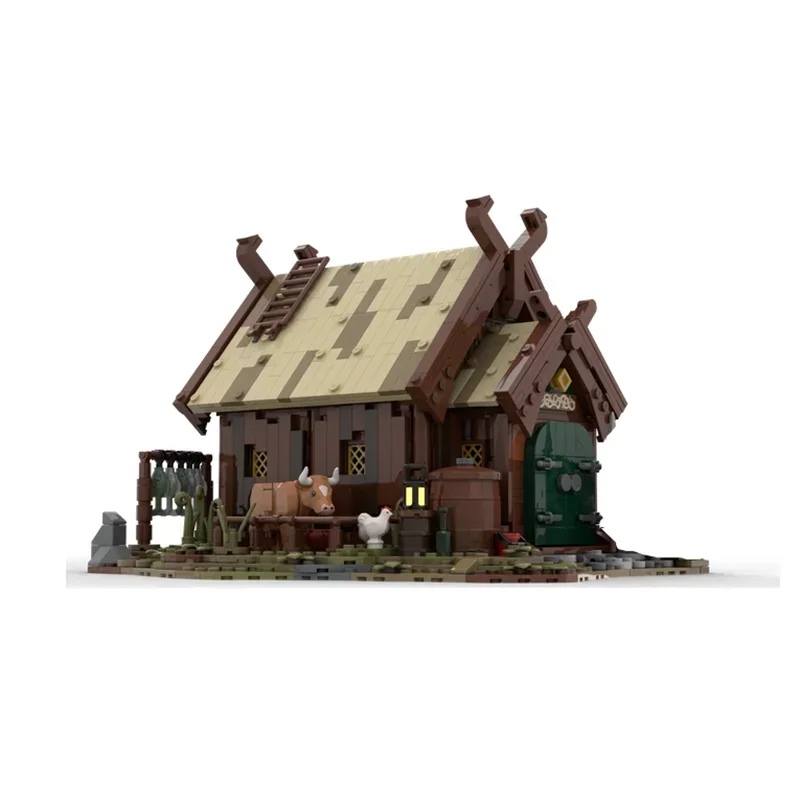 Rohan Warrior's House 기술 모듈러 블록, 반지 영화 모델, Moc 빌딩 브릭, 크리스마스 장난감, DIY 세트 조립 선물