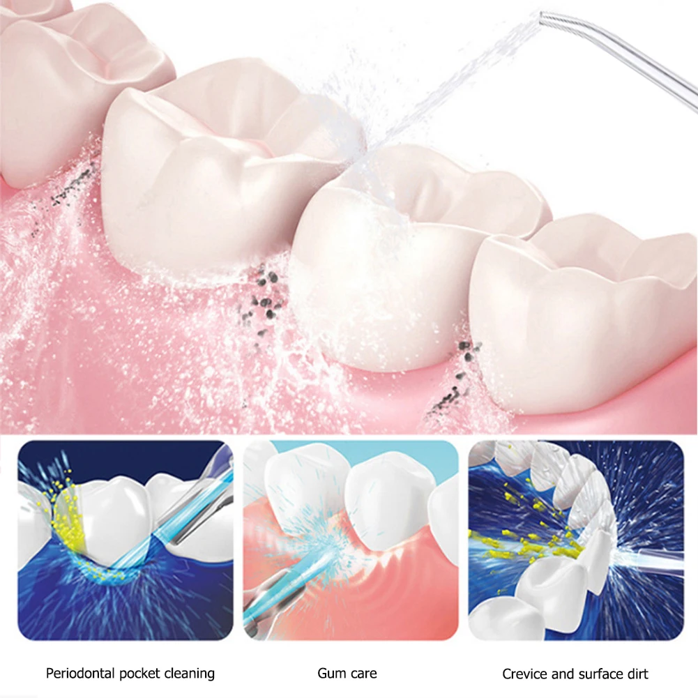 Irrigador bucal inalámbrico, hilo Dental de agua, limpiador de dientes, hilo Dental de agua, selección para limpieza de dientes