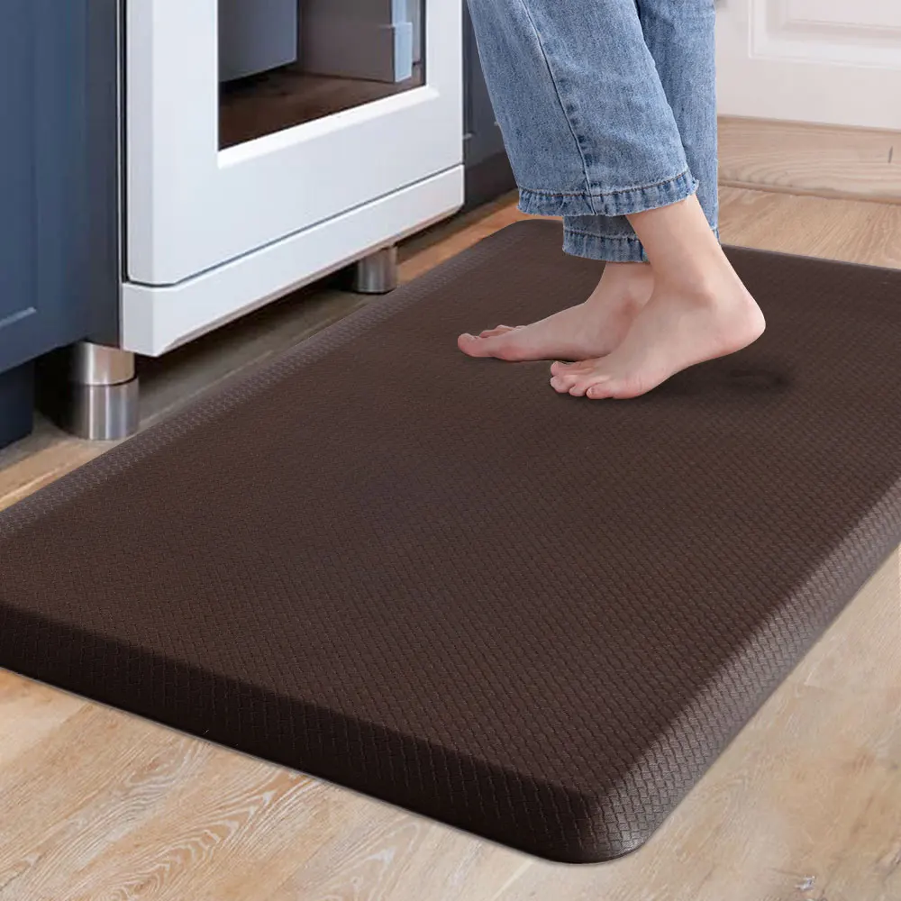 PVC Anti-Fatigue Standing Mat Waterproof Non-Slip Kitchen Rug Thicked Washable Floor Mat