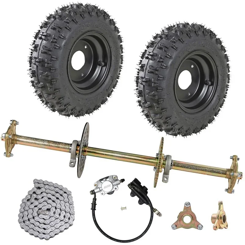 32" Rear Live Axle Kit Wheels Sprocket Hub Brake Assembly for Trike Quad Buggy  Bike 50cc 110cc 150cc 200cc ATV Go kart
