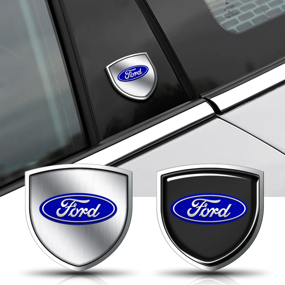 Car Styling 3D Metal Emblem Body Window Sticker Decal For Ford Focus Mustang Mondeo Fiesta Ecosport Kuga Fusion Ghia Galaxy MK2