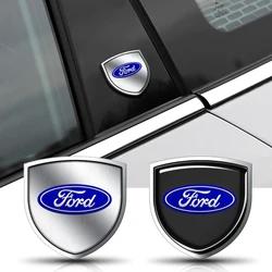 Car Styling 3D Metal Emblem Body Window Sticker Decal  For Ford Focus Mustang Mondeo Fiesta Ecosport Kuga Fusion Ghia Galaxy MK2