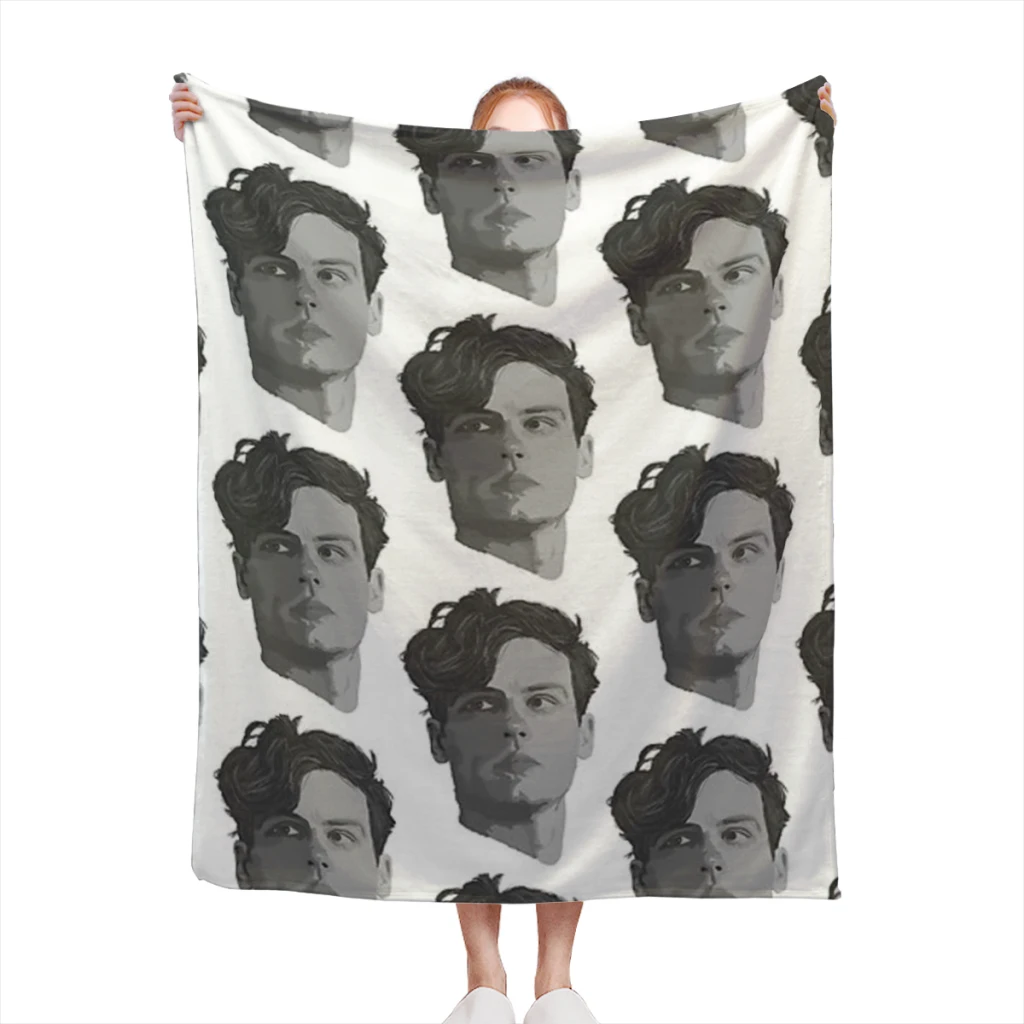 

Spencer Reid from Criminal Minds Blanket Flange Textile Decor Portable Super Soft Throw Blankets for Home Plush Thin Quilt