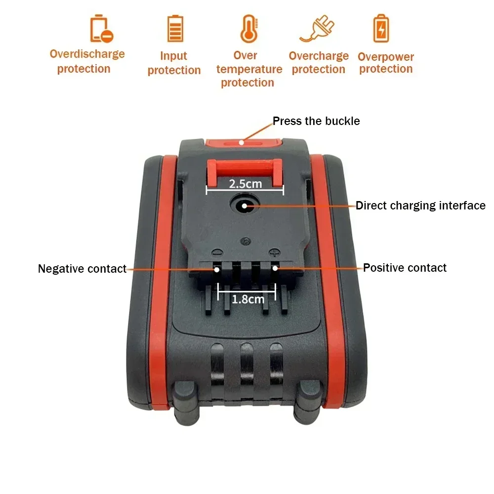 48VF.98VF 21V 1500mAh 2500mAh 100% New Universal Rechargeable Battery for Power Tools Electric Screwdriver Electric Pistol Drill