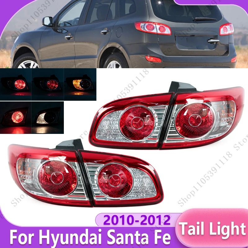 

Задний фонарь в сборе (поворотник, стоп-сигнал, противотуманная фара) для Hyundai Santa Fe 2010-2012, артикулы 924020W500, 924062B500