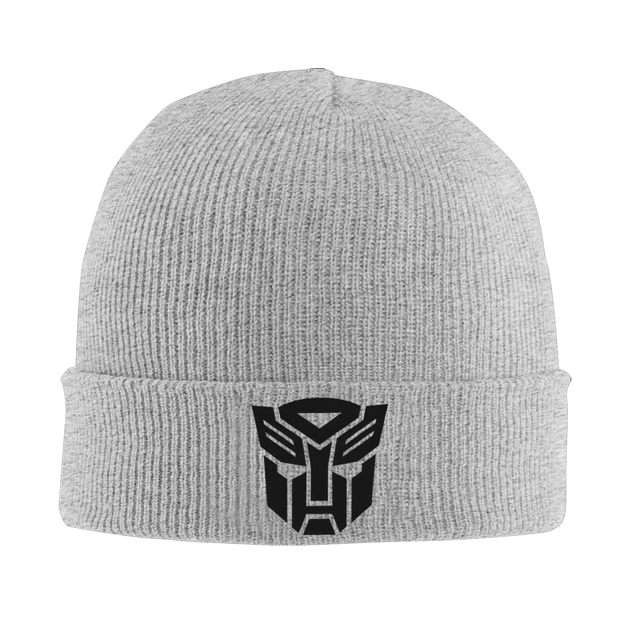 Custom Transformer Autobot Skullies Beanies Caps For Men Women Unisex Hip Hop Winter Warm Knitted Hat Adult  Bonnet Hats