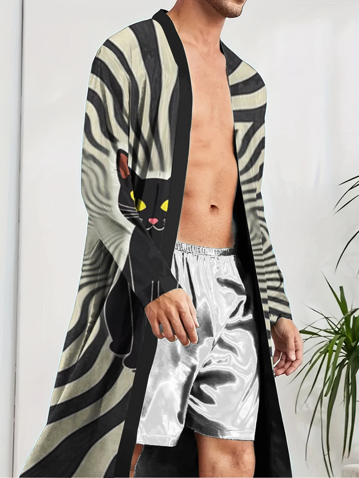 1pcs Men's Robes 2026 Spring/Summer Sleepwear Sleepwear robe Graphic sleepwear Funny pajamas Breathable 3D Printed