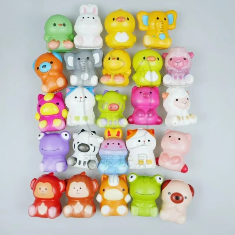 1 個ストレス解消おもちゃフワフワ漫画ツイストエッグ 24 動物 PU 遅いリバウンド混練おもちゃそわそわおもちゃ Juguetes 스트레스볼 장난감