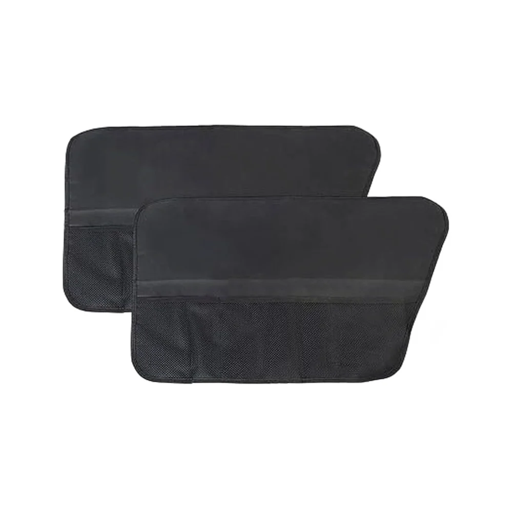 

Oxford Fabric Dog Door Protector Set 2 Pieces Car Back Seat Cover for Front and Rear Doors Offers Reliable Scratch Resistance