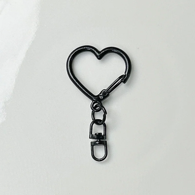 Colored Heart Keychain Hook Jewelry Buckle Metal Key Chains