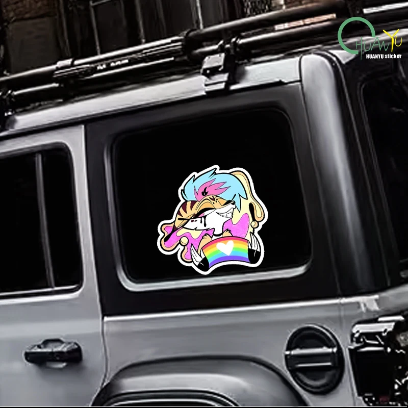 Color devil stickers, reflective car stickers, electric motorcycle rear window glass decoration stickers, scratch masking sticke