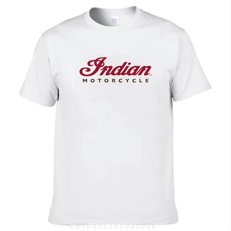 I-Indians Motorcycles Logo T Shirt Men's Racing  Cotton T Shirts Summer Breathable Trendy Cool Tees Loose Plus Size Tops