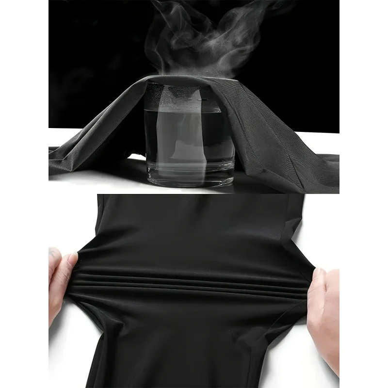 2Pcs Unisex Quick-drying Sweatpants Moisture-wicking Ice Fiber Elastic Waistband Breathable Straight Running Casual Baggy Pants image 5