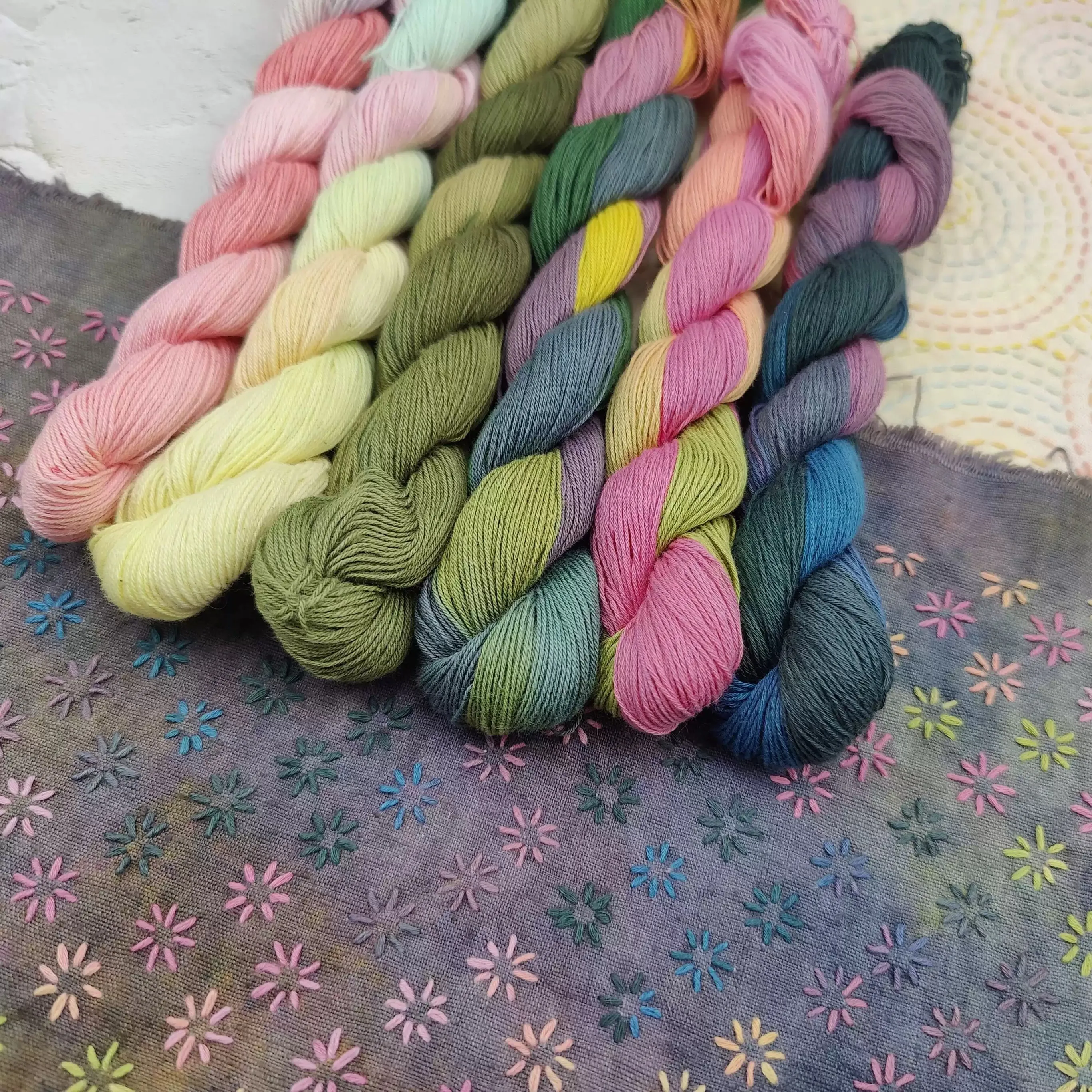 craft supplies pure cotton sashiko embroidery thread hand-woven crochet coaster retro tea mat pot mat hook sewing thread