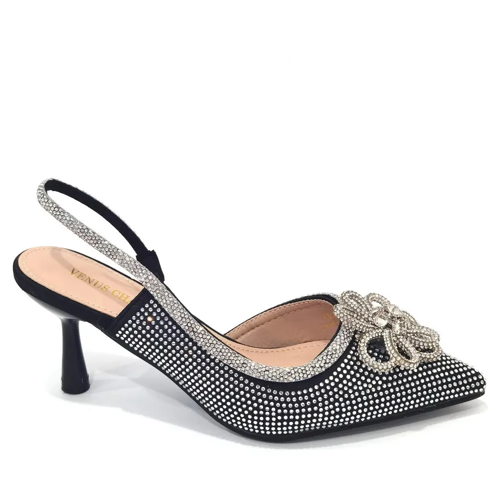 Neue spitze Damenschuhe und Sandalen, luxuriöse Designer-Sandalen mit hohen Absätzen für Hochzeiten, nigerianische Damenschuhe für Partys – Detail 7