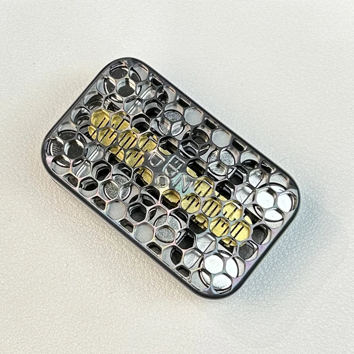 Fidget 슬라이더 스피너 중공 EDC 장난감 ADHD 성인을위한 티타늄 합금 안티 불안 감각 장난감 십대 여행 스트레스 릴리프