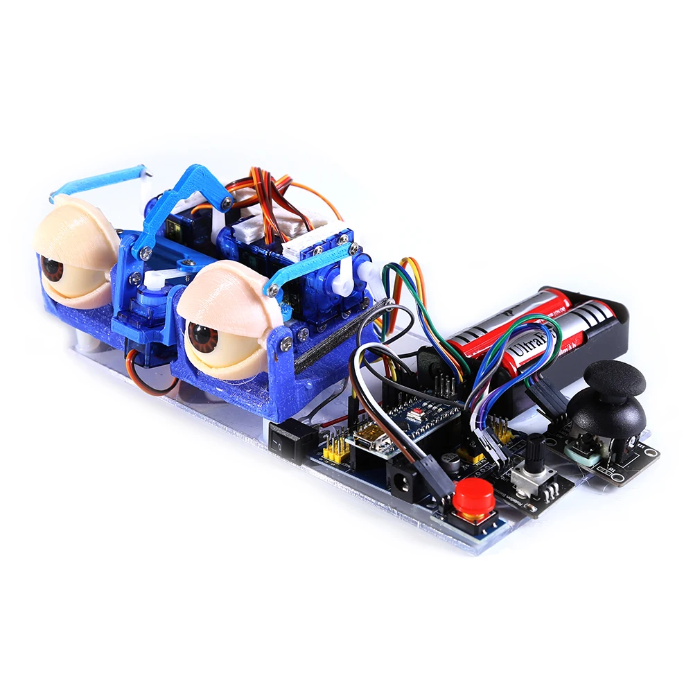 Joystic Control Robotic Eye for Arduino Nano 6 DOF Bionic Robot Servo SG90 Joystick Educational Toys Open Source Code DIY Kit