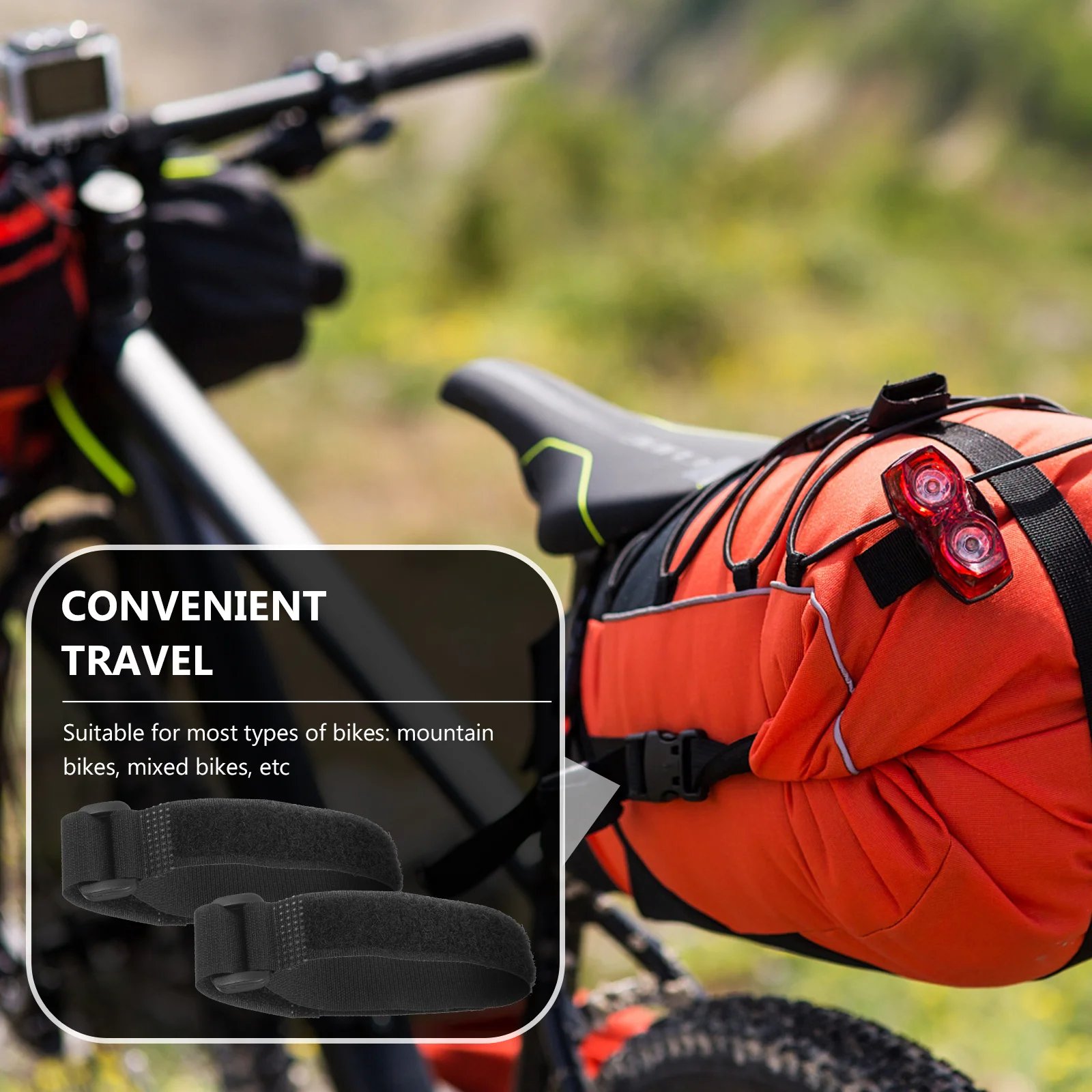 

12Pcs Reusable Cable Straps Nylon Strap with Buckle for Wire Management Heavy Duty Fixing Straps for Cords Bike Pump Yoga Mat