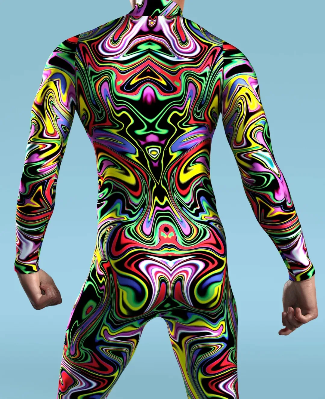 Halloween Herren Sexy Schlangenleder-Optik Cosplay Jumpsuit Tier-Bodysuit Festival Zentai-Anzug Themenparty Catsuits Rave-Outfits Neu – Detail 30