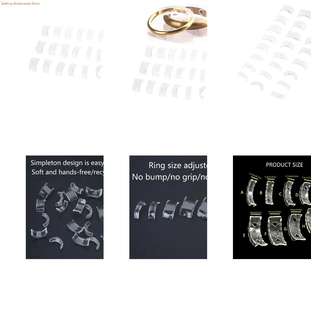 

F92D Transparents Silicone Ring Resizing Solution Invisible Adjustable Ring Guard Fitter Size Adjuster Jewelry Sizer Tool