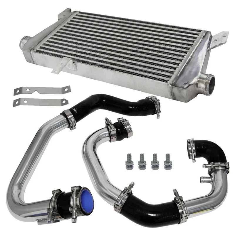 Bolt On Front Mount Intercooler Kit  For Audi A4 B6 Quattro 1.8T Turbo 2002-2006 Black / Blue / Red