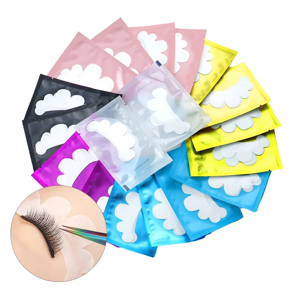 50 pairs Flower Shape Eyelash Gel Pad Lint Free Eye Under Pads for Eyelash Extension Hydrogel Disposable Eyepads