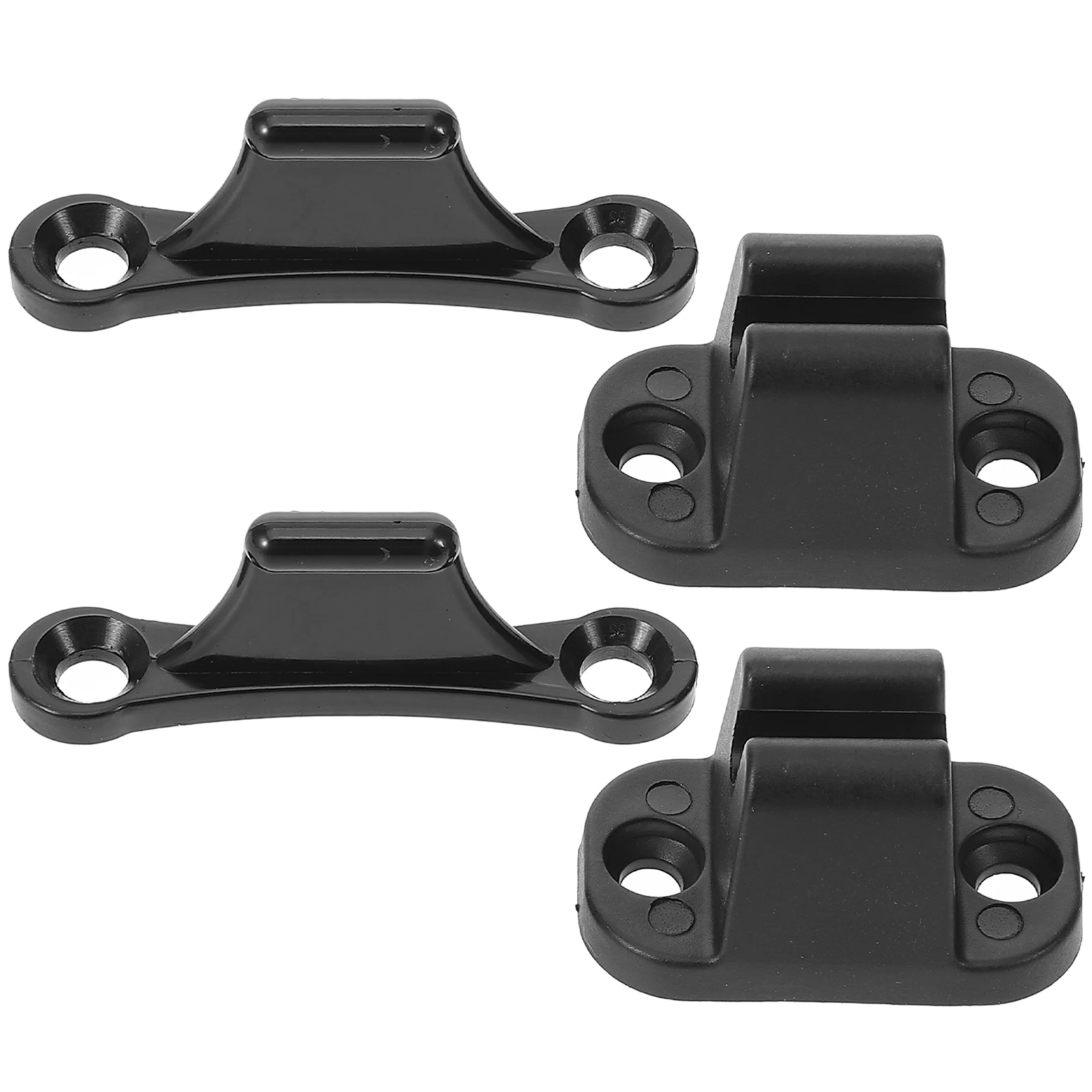 

2pcs Rv Door Holder Fixed Hook Kit Black Color for Camper Caravan Accessories Enclosed Trailer Door Latch Replacement Entry