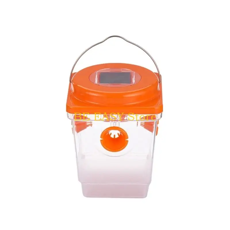 E28F 2X Outdoor Hanging Insect Collector Uses Natural Attractant Sun Charged LED Light