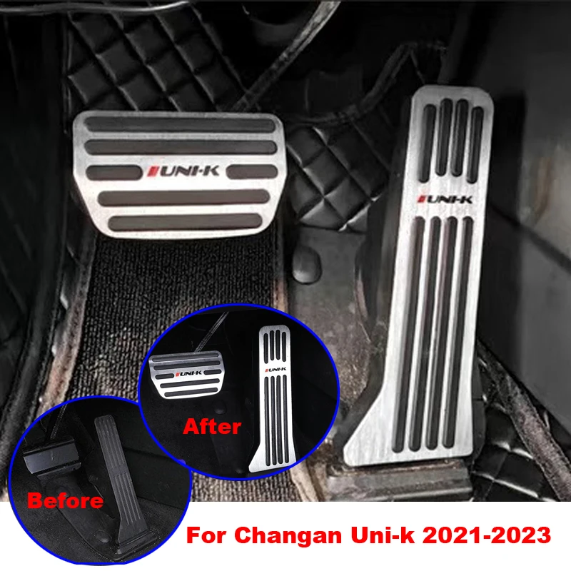 

Car Non-Slip Foot Pedals Pads For Changan UNI-K UNIK 2021 2022 2023 , Brake Accelerator Pedal Covers