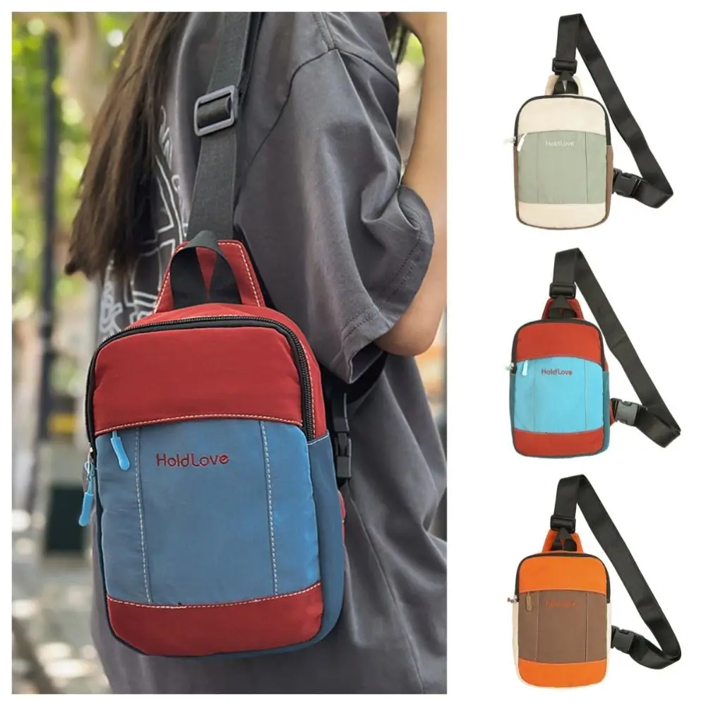 ファッションスクエア男性チェストバッグジッパー韓国スタイルスポーツショルダーバッグ多機能大容量ナイロンクロスボディバッグ屋外